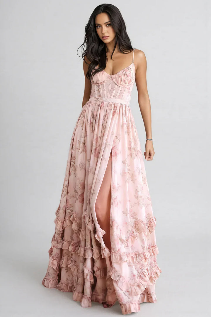 Women's Floral Split Maxi Dress