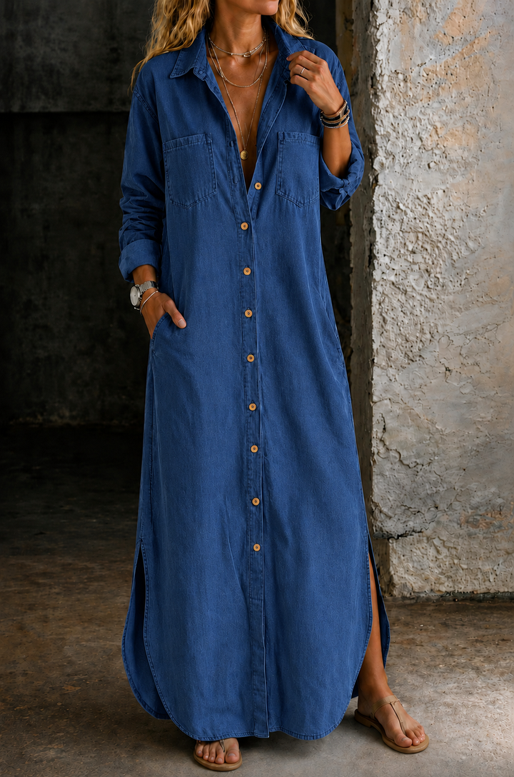 Women’s Button Down Denim Dress