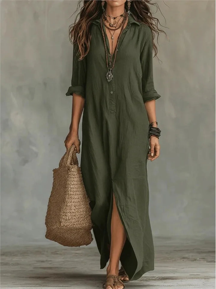 Women’s Maxi Shirt Dress