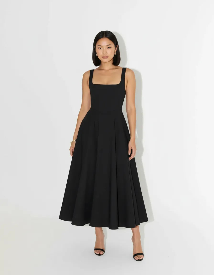 Women’s Square Neck A-Line Dress