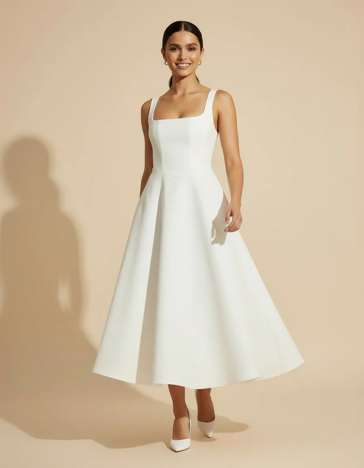 Women’s Square Neck A-Line Dress