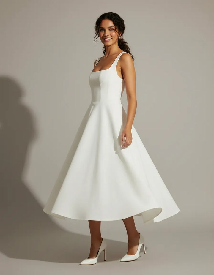 Women’s Square Neck A-Line Dress