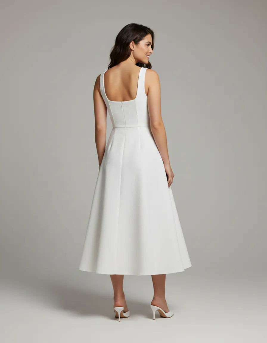 Women’s Square Neck A-Line Dress