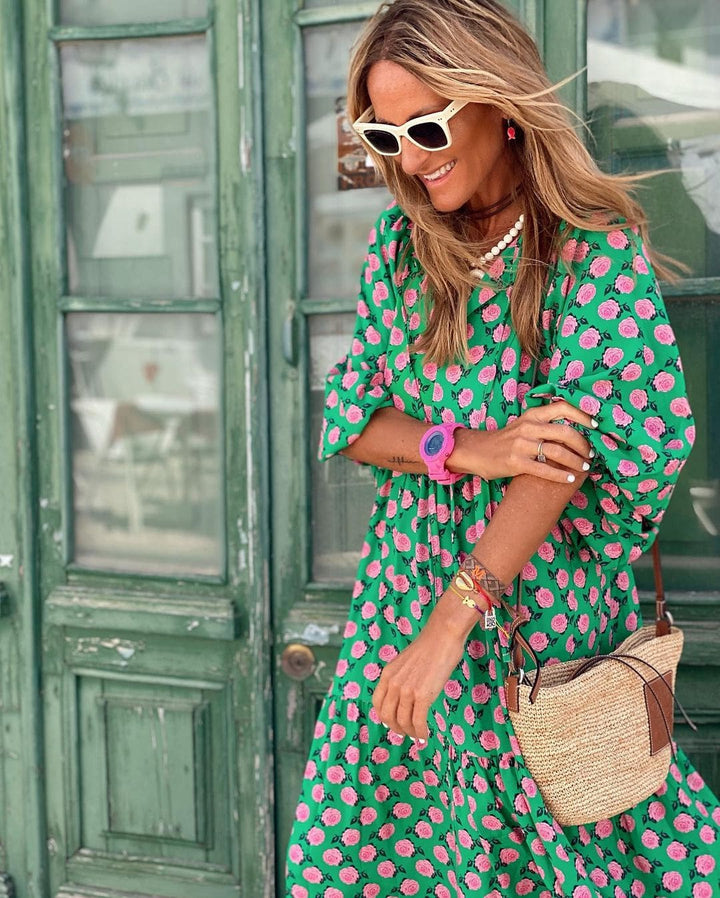 Women's Linen Maxi Dress