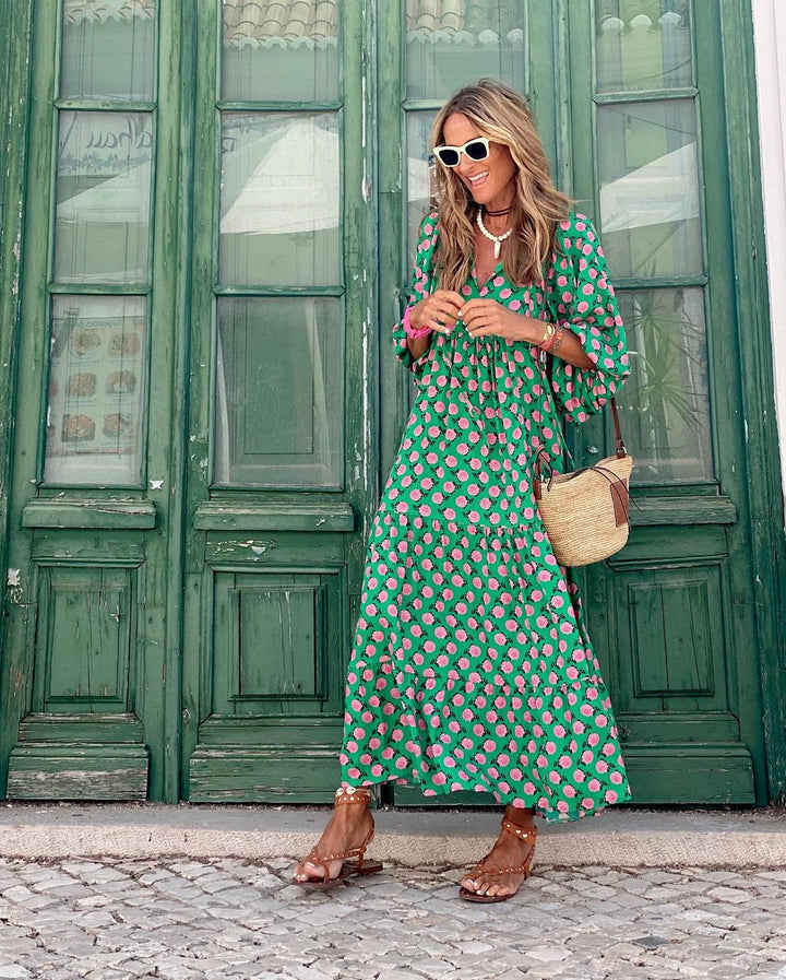 Women's Linen Maxi Dress