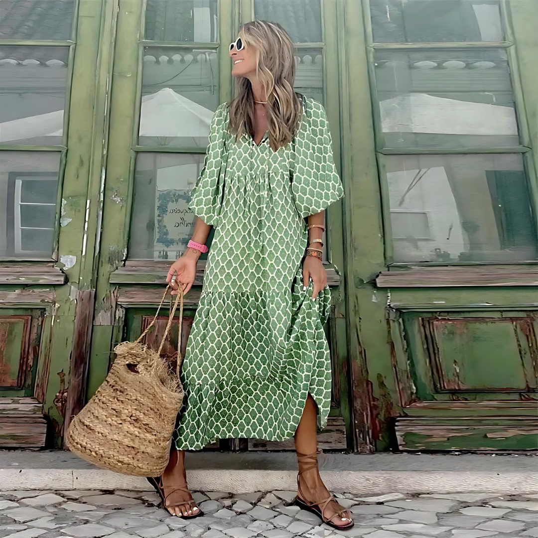 Women's Linen Maxi Dress