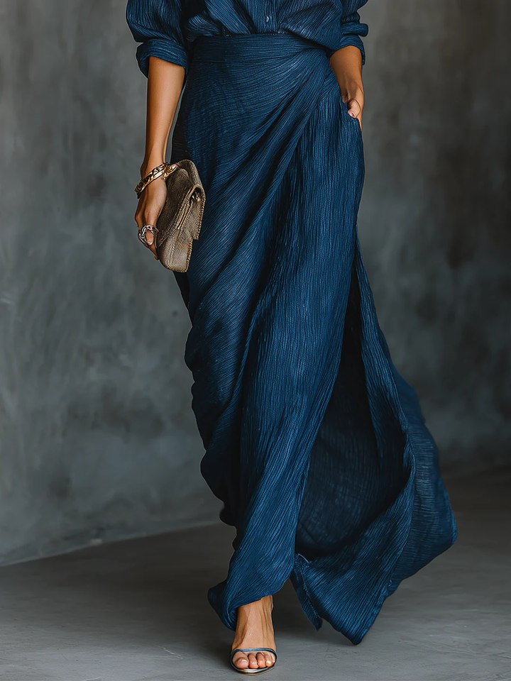 Women’s Cotton Linen Blend Maxi Dress