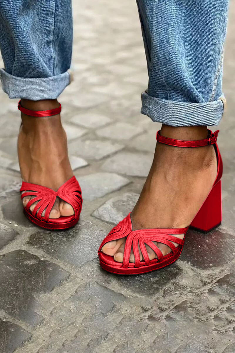 Women's Strappy Heeled Sandals