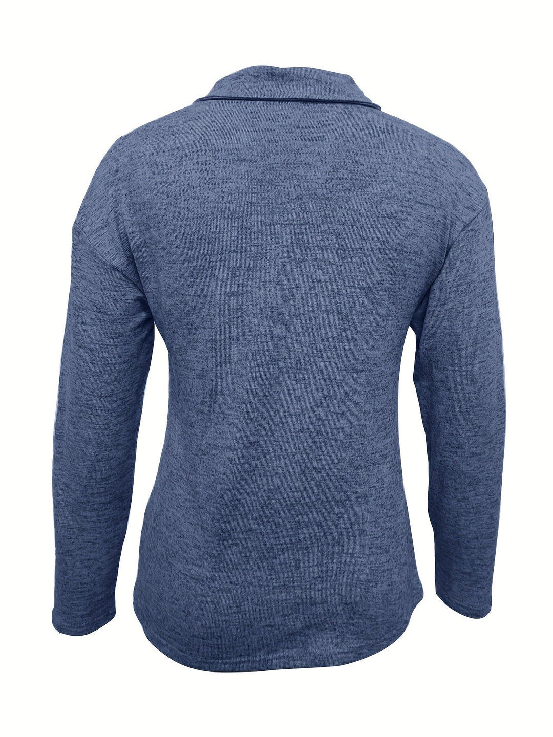 Sea Blue quarter-zip long-sleeve top, back view