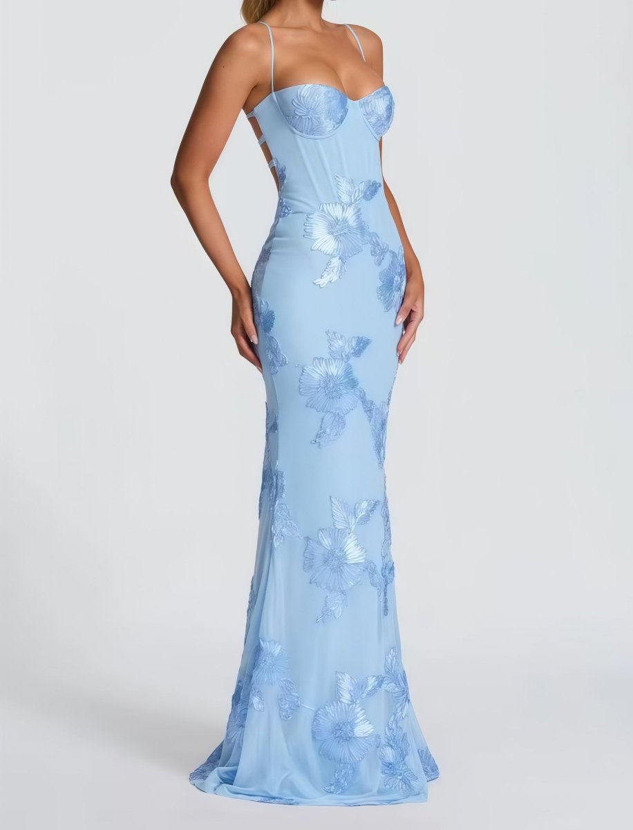 Women’s Bodycon Lace Maxi Dress
