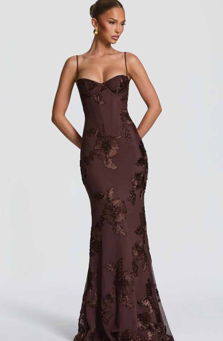Women’s Bodycon Lace Maxi Dress
