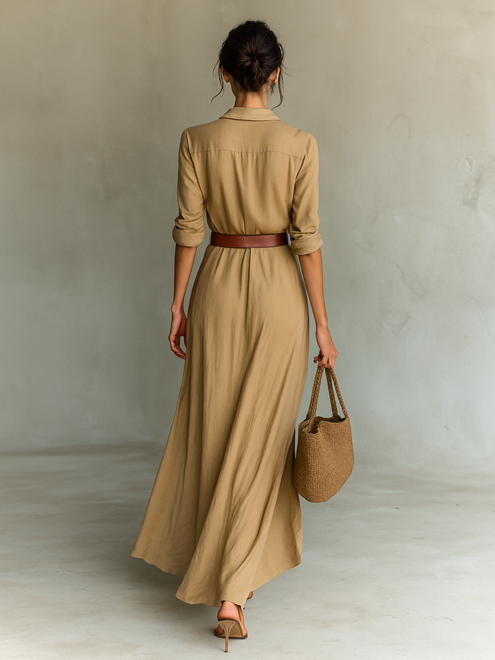 Women’s Belted Maxi Dress