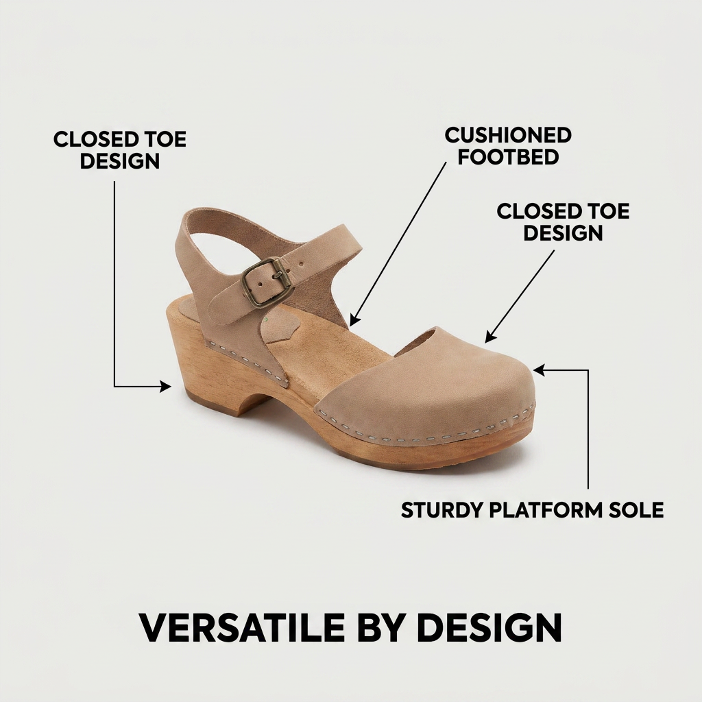 Women's Closed-Toe Comfort Sandals