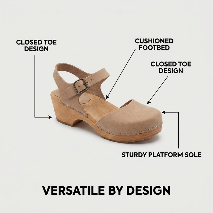 Women's Closed-Toe Comfort Sandals