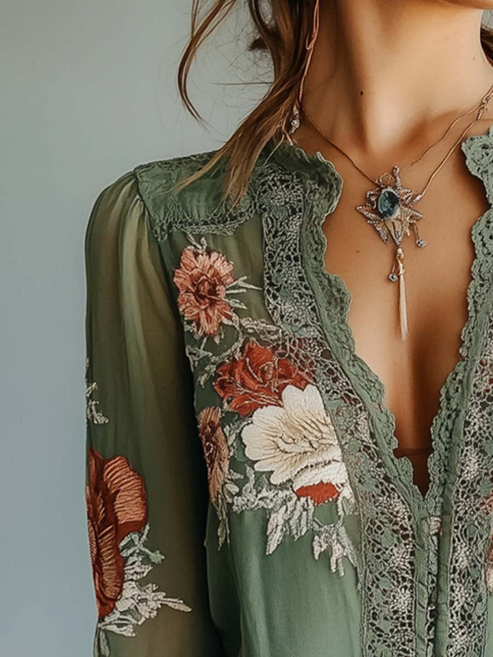Women’s Floral Lace Blouse
