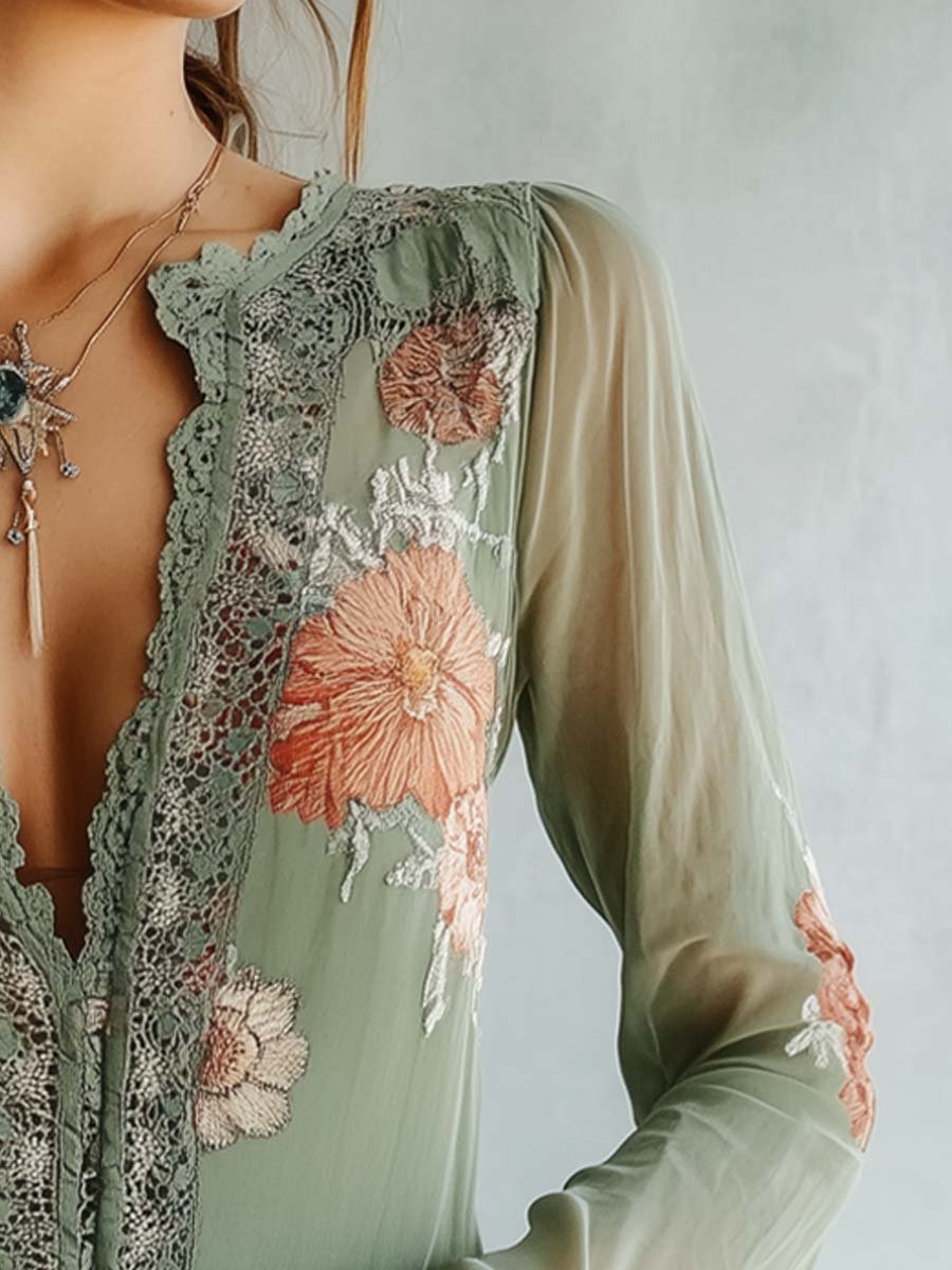 Women’s Floral Lace Blouse