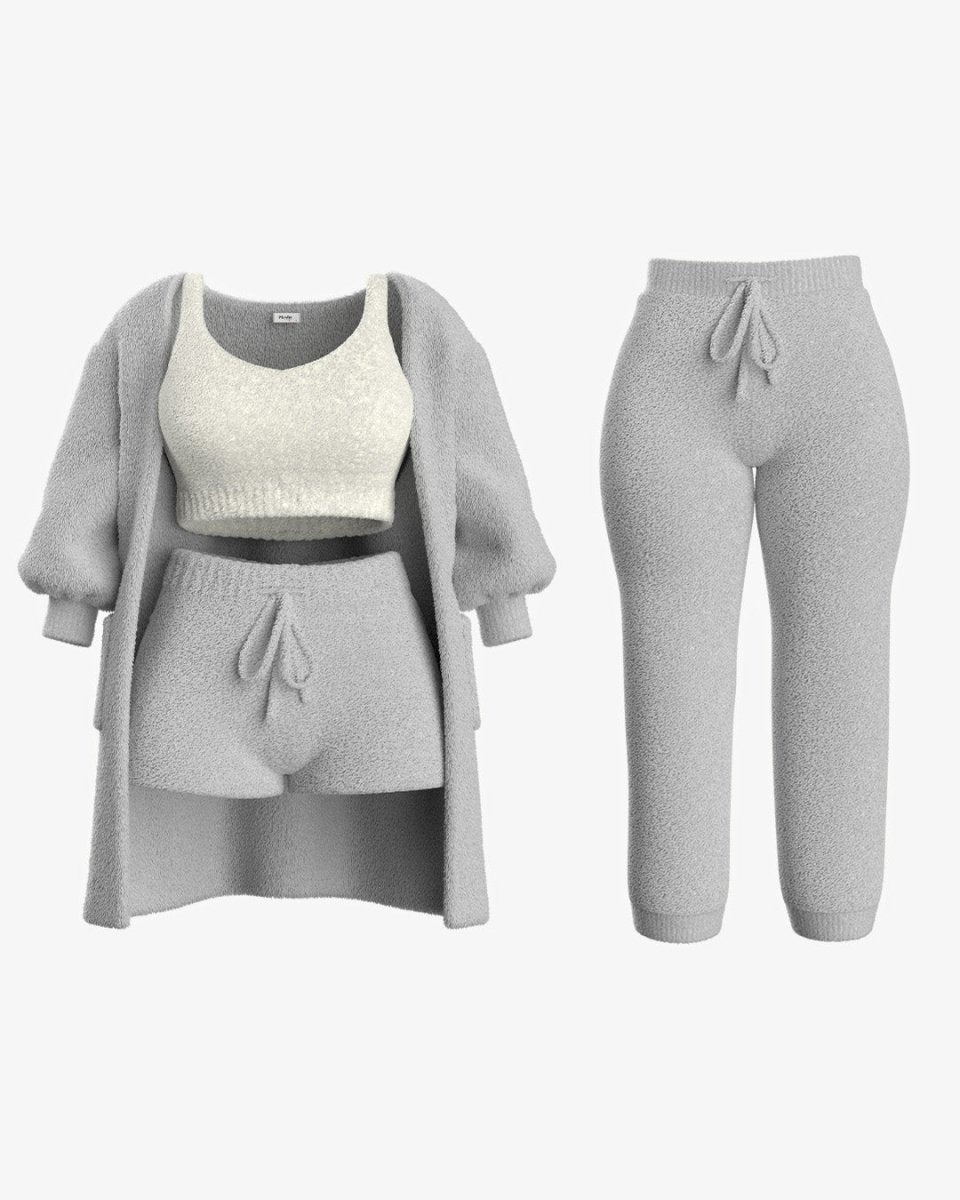 Gray / 4 Pieces / 3XL