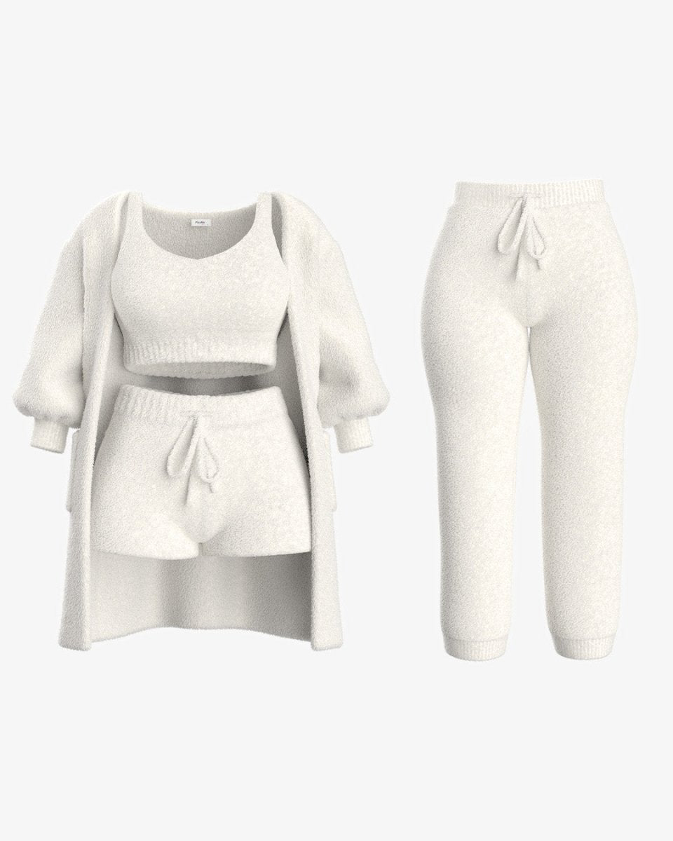 White / 4 Pieces / 3XL
